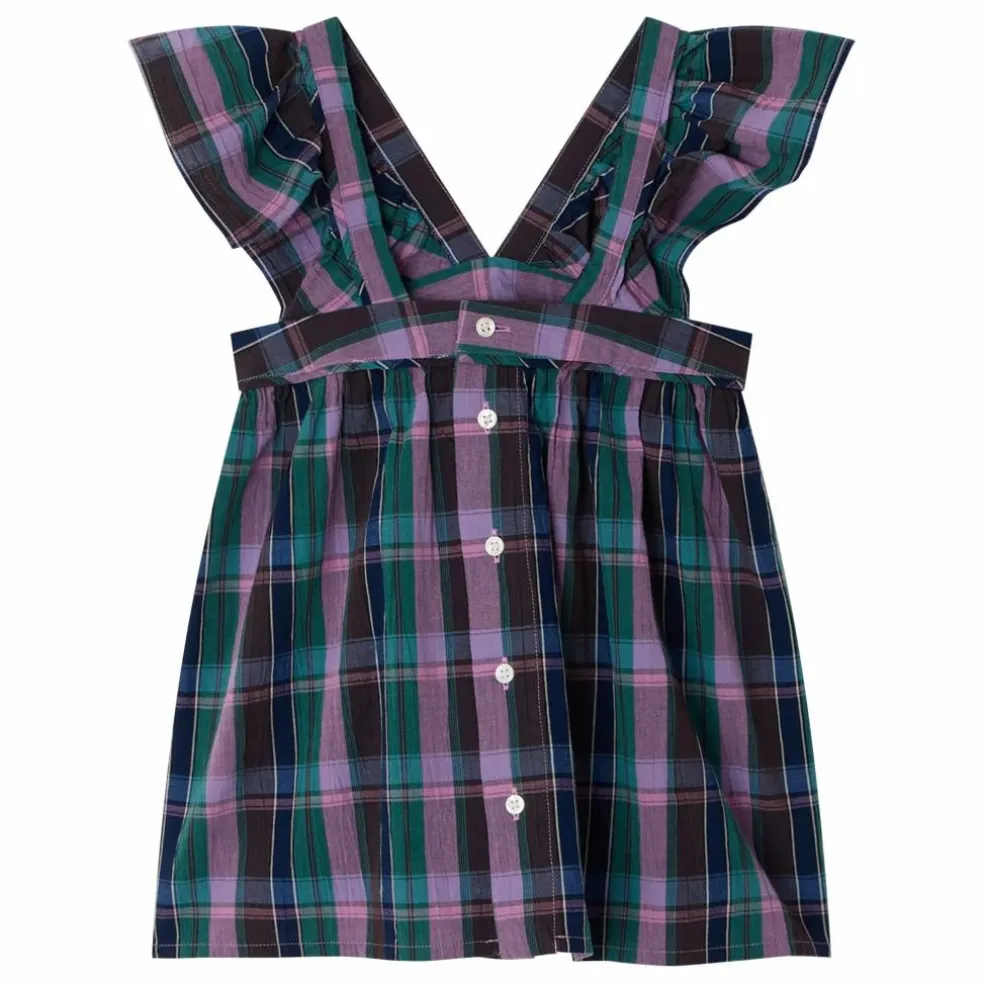 Blouse Elea Carreaux Coton Bio | Violet