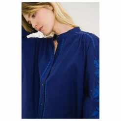 Blouse Ella Calypso Brodée | Bleu
