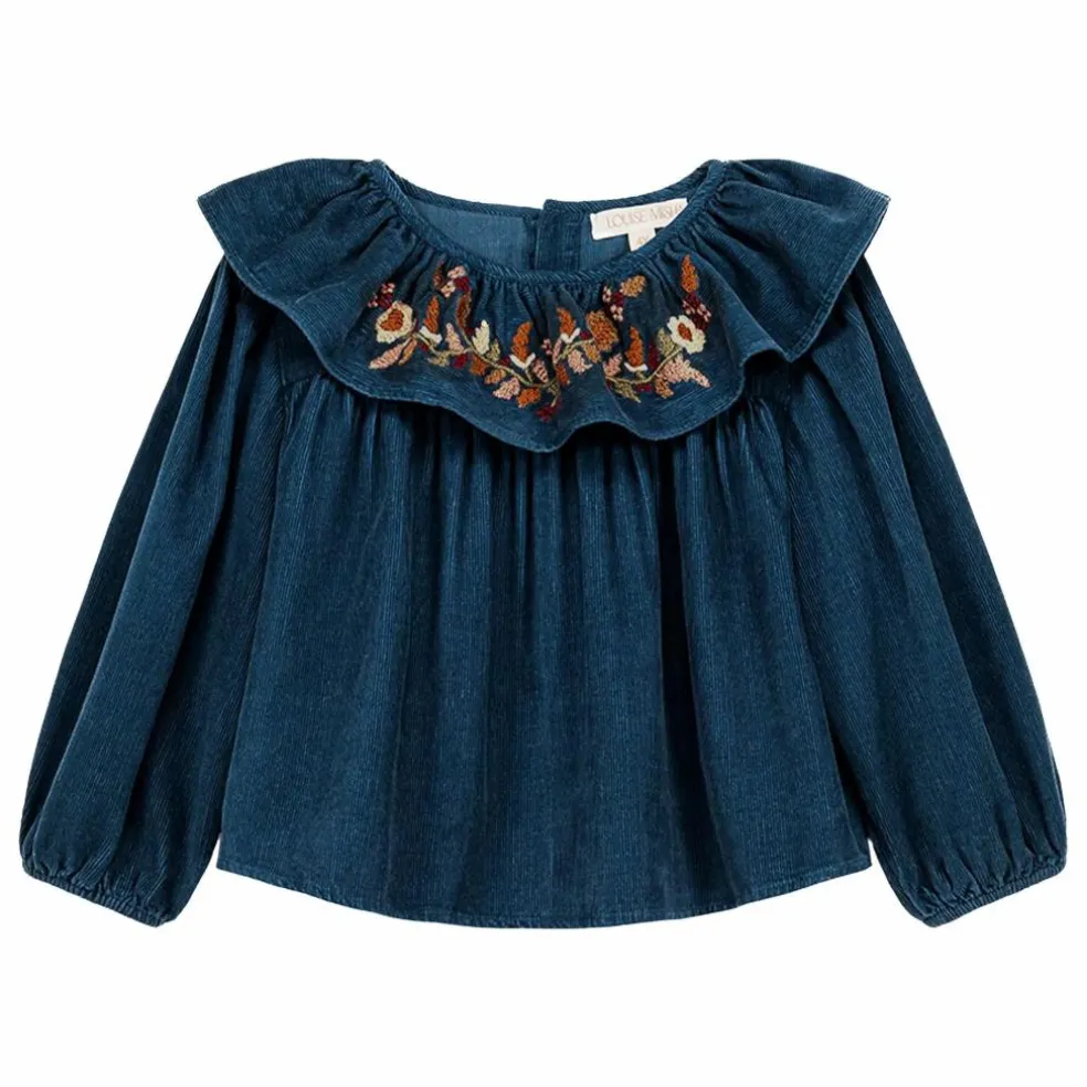 Blouse Eneila Coton Bio | Bleu jean