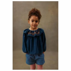 Blouse Eneila Coton Bio | Bleu jean