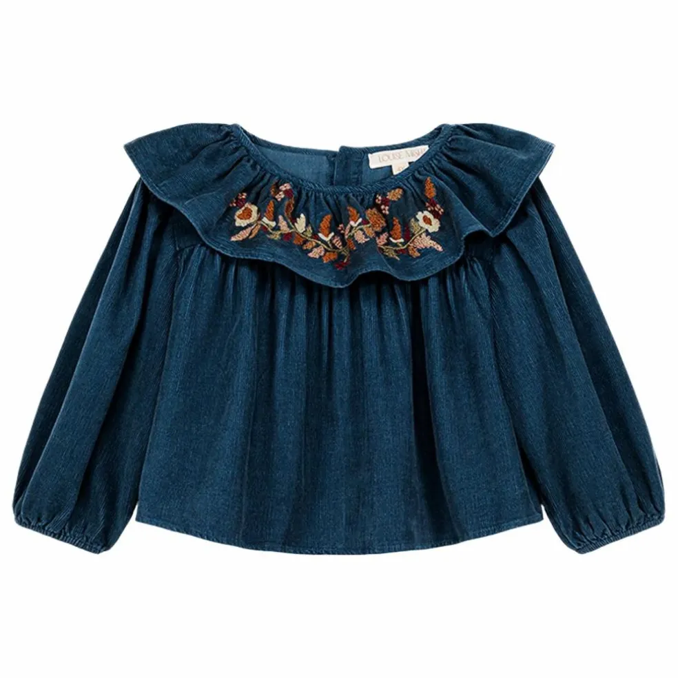 Blouse Eneila Coton Bio | Bleu jean
