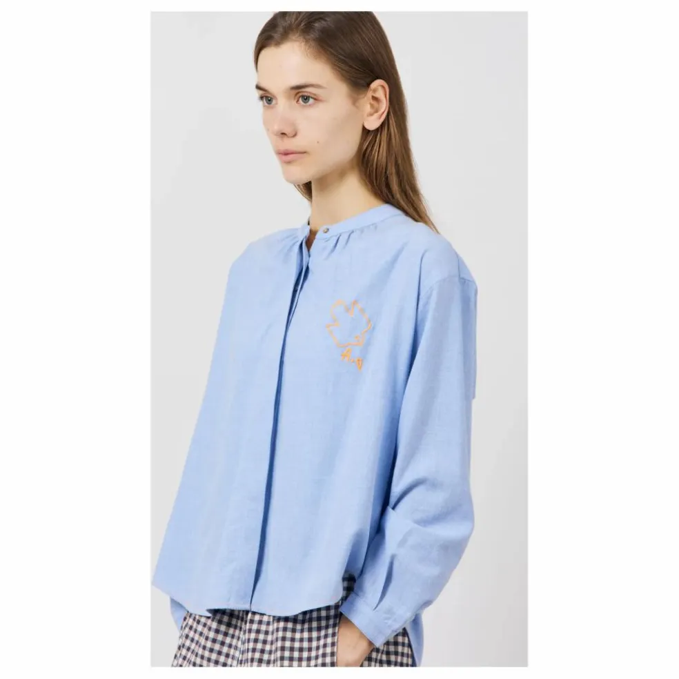 Blouse Engrace Oxford | Bleu ciel