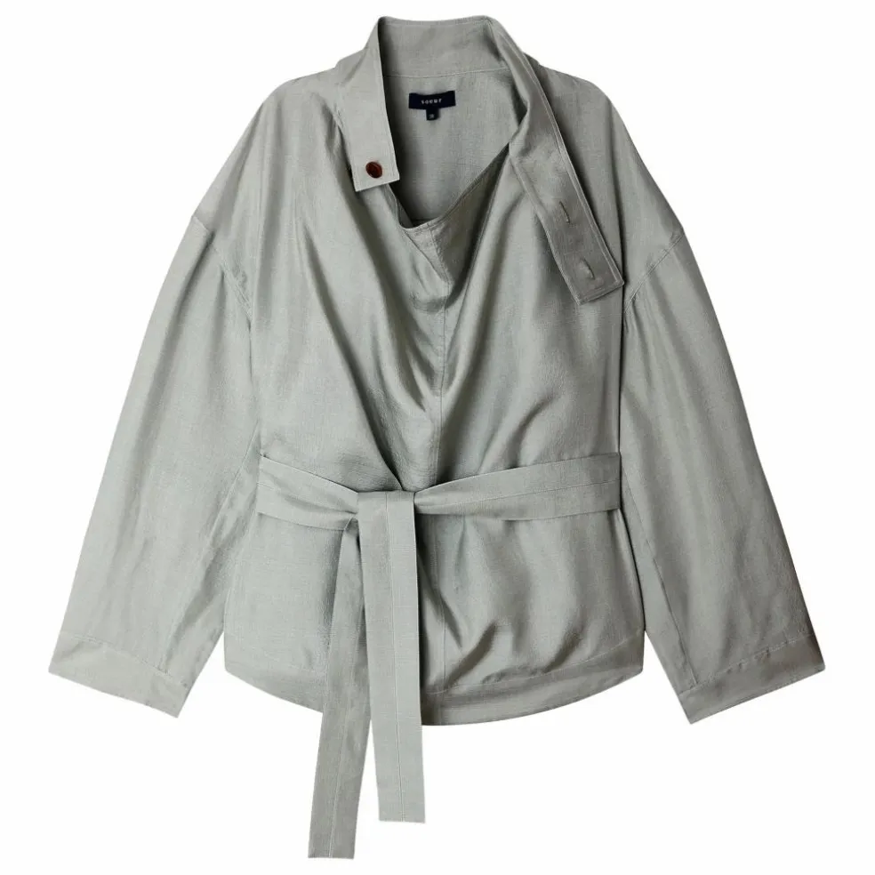 Blouse Felicite Soie | Bleu Glacier