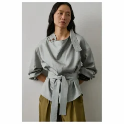 Blouse Felicite Soie | Bleu Glacier
