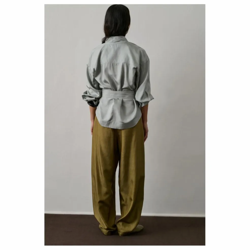 Blouse Felicite Soie | Bleu Glacier