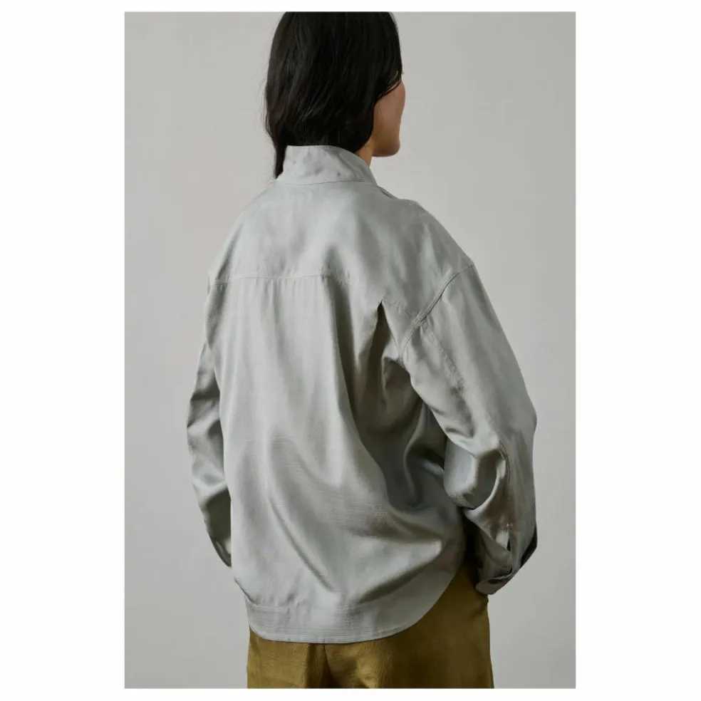 Blouse Felicite Soie | Bleu Glacier