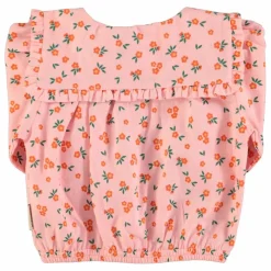 Blouse Fleuri Coton Bio | Rose pêche