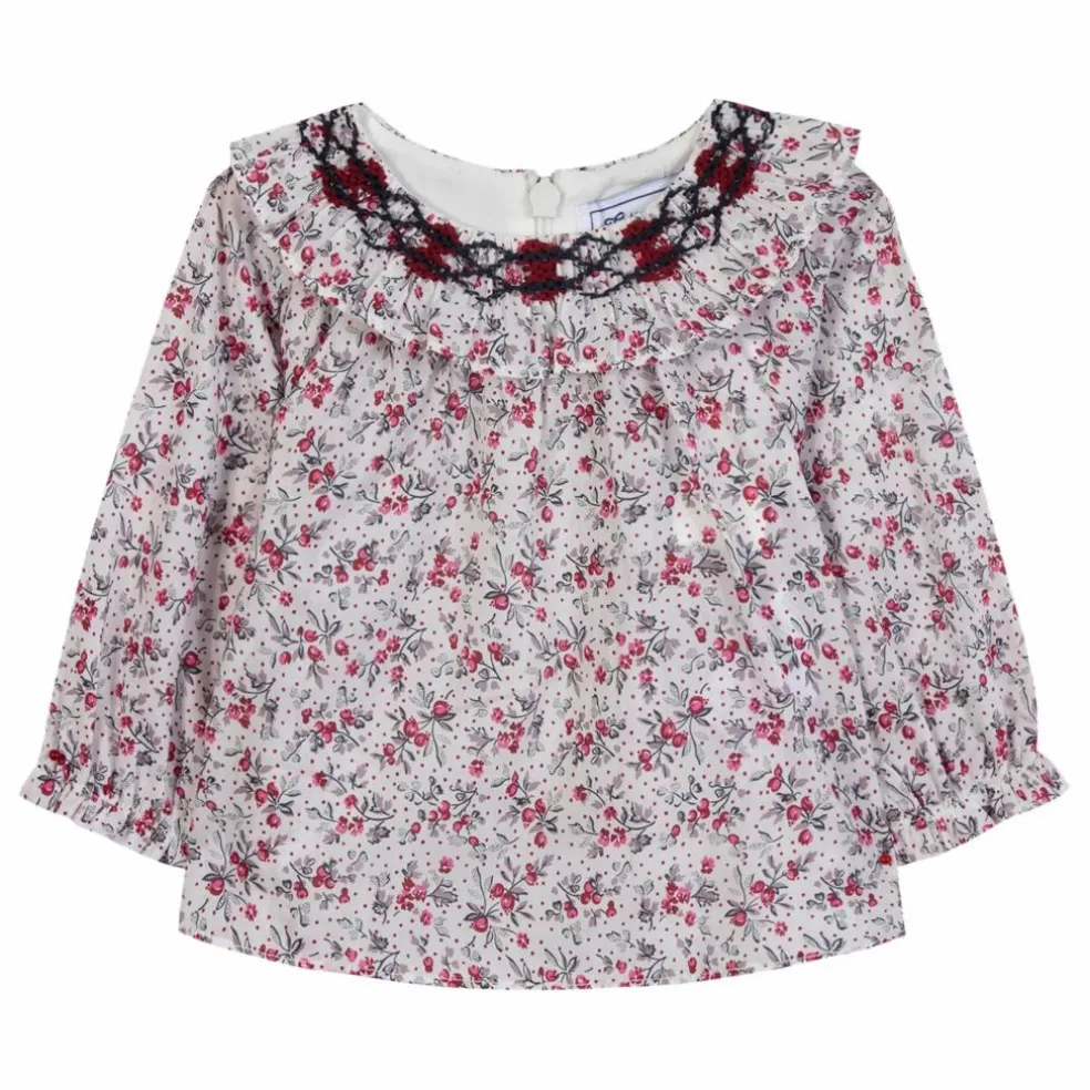 Blouse Fleurie | Nacre