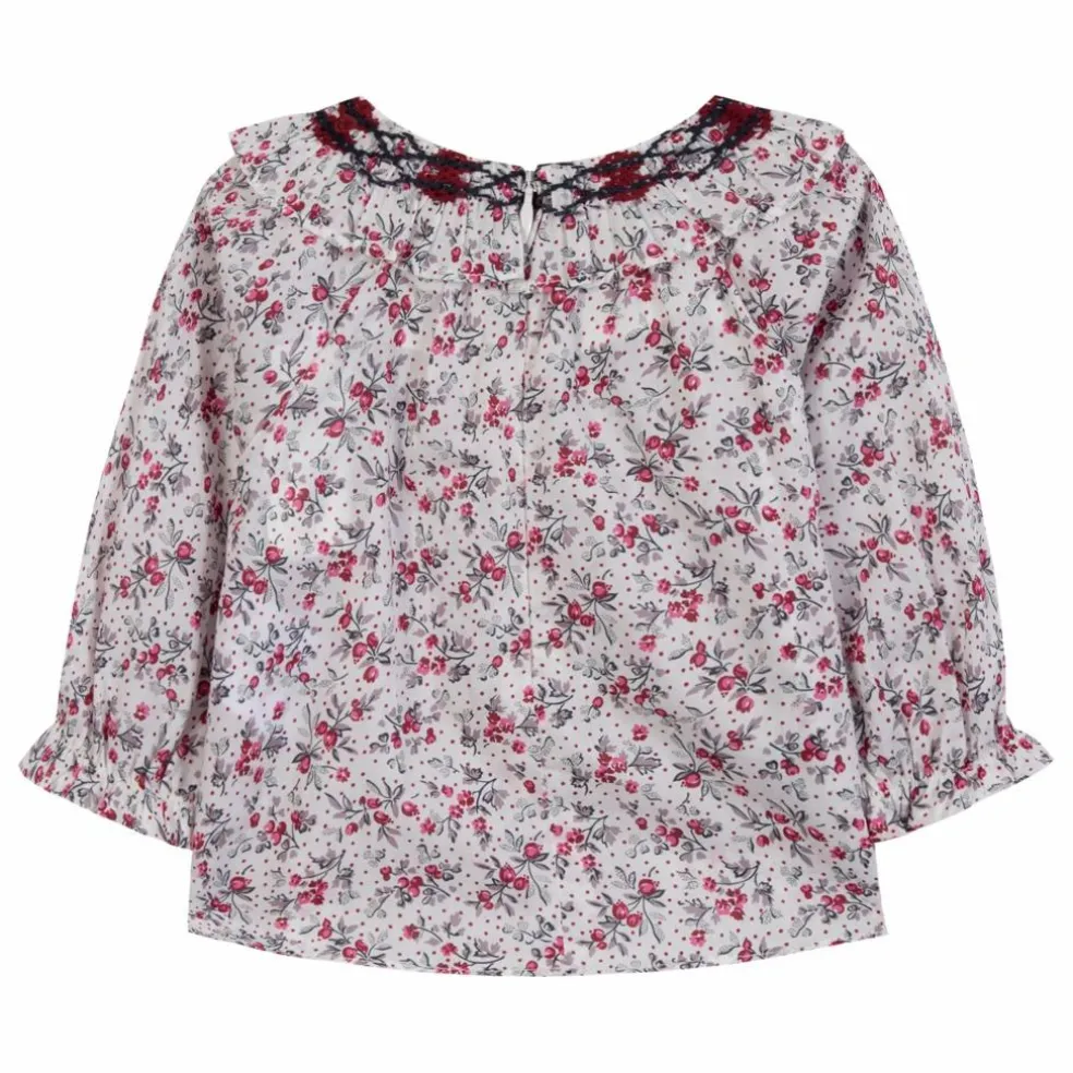 Blouse Fleurie | Nacre