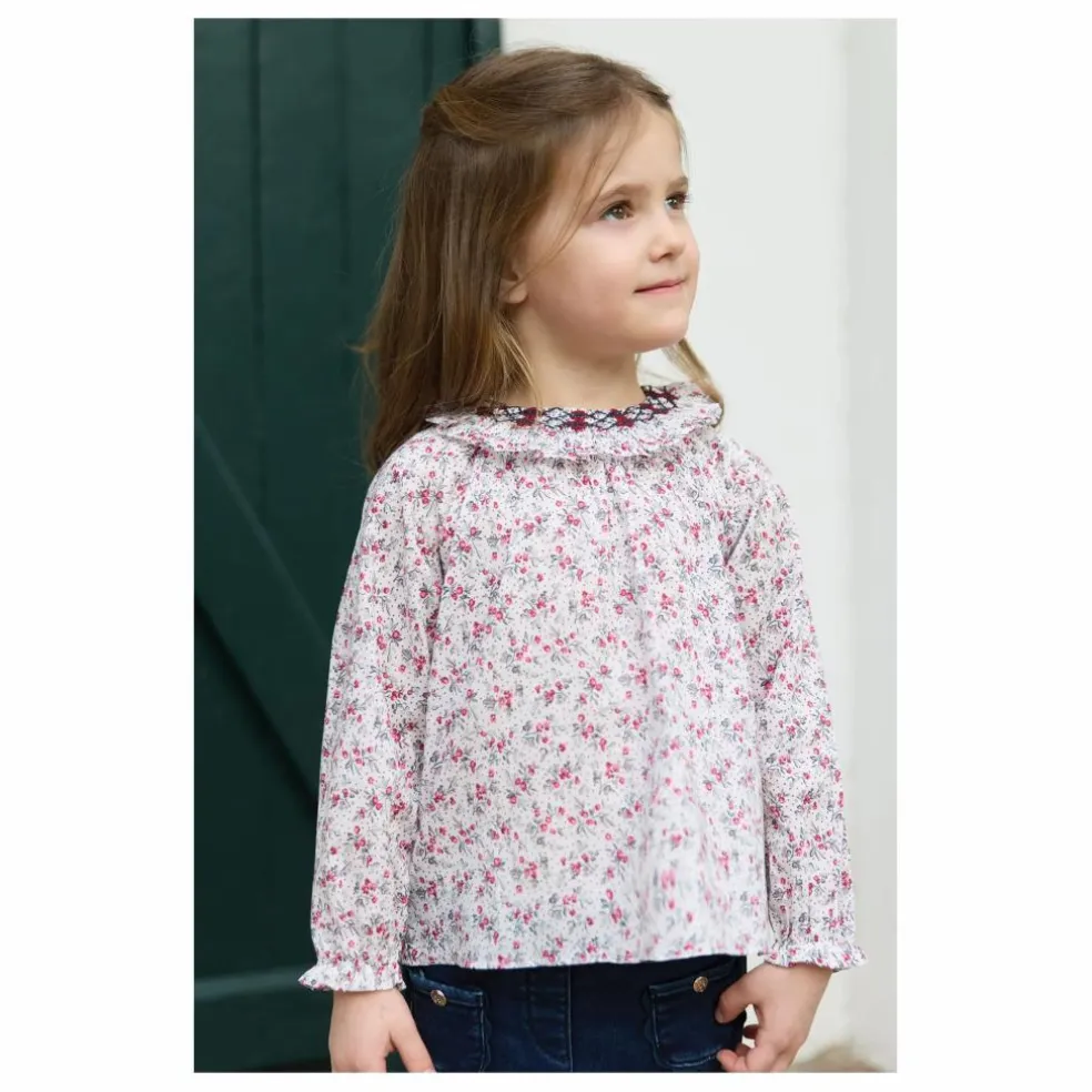 Blouse Fleurie | Nacre