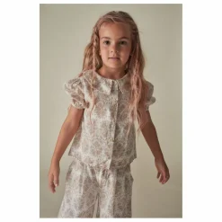 Blouse Fleurs Coton Bio | Ecru