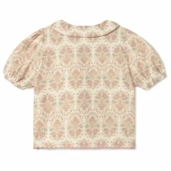 Blouse Fleurs Coton Bio | Ecru