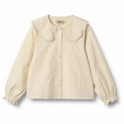Blouse Flora Col Claudine Coton Bio | Beige