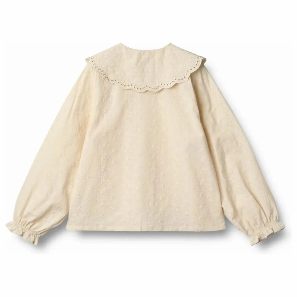 Blouse Flora Col Claudine Coton Bio | Beige