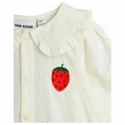 Blouse Fraise Coton Bio | Blanc