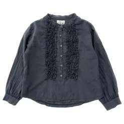 Blouse Froncée | Bleu nuit