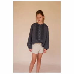 Blouse Froncée | Bleu nuit