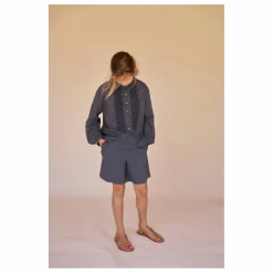 Blouse Froncée | Bleu nuit