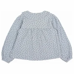 Blouse Gaze de Coton Bio | Bleu gris