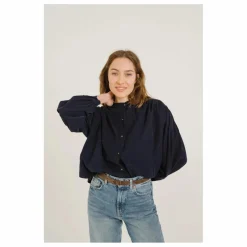 Blouse Giannita Velours Milleraies | Bleu marine