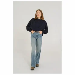 Blouse Giannita Velours Milleraies | Bleu marine