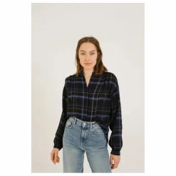Blouse Gladis Preston Carreaux | Bleu