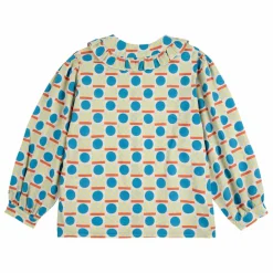 Blouse Géométrique Coton Bio | Ecru