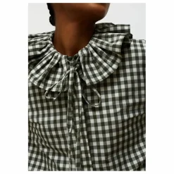 Blouse Heidi Carreaux | Vert kaki