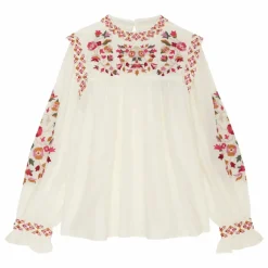 Blouse Hugor Brodée | Ecru