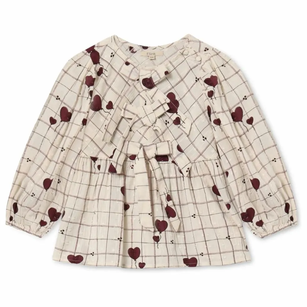 Blouse Ilove Carreaux | Ecru