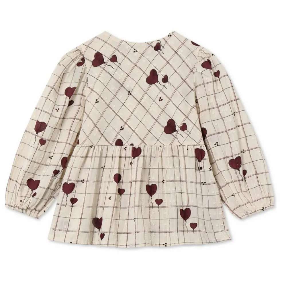 Blouse Ilove Carreaux | Ecru