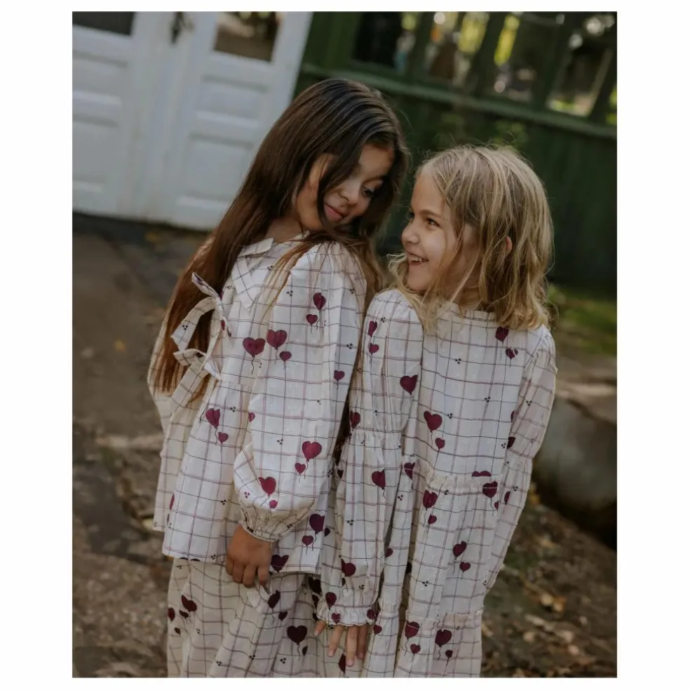 Blouse Ilove Carreaux | Ecru