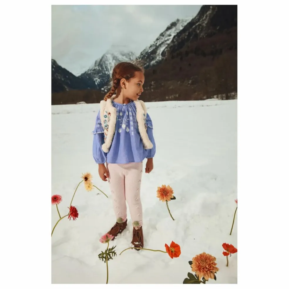 Blouse Irisa Chambray Coton Bio | Bleu