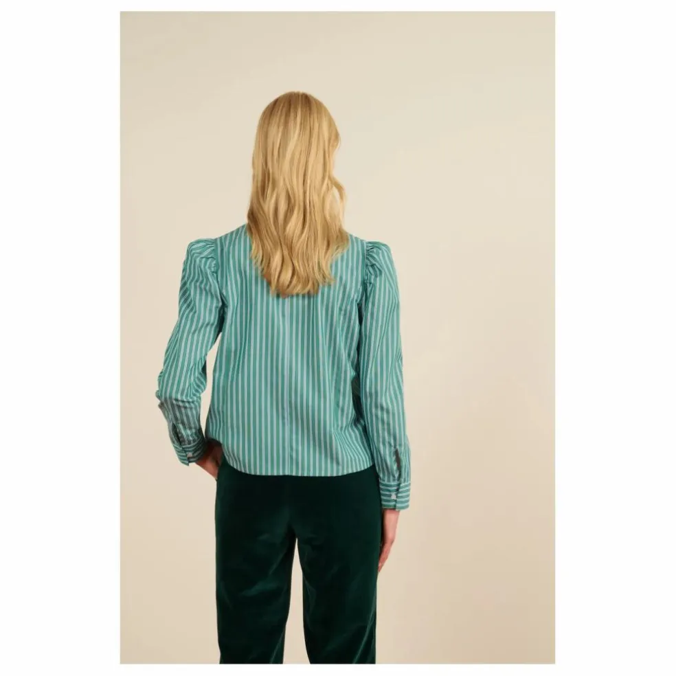 Blouse Iza Rayée | Vert