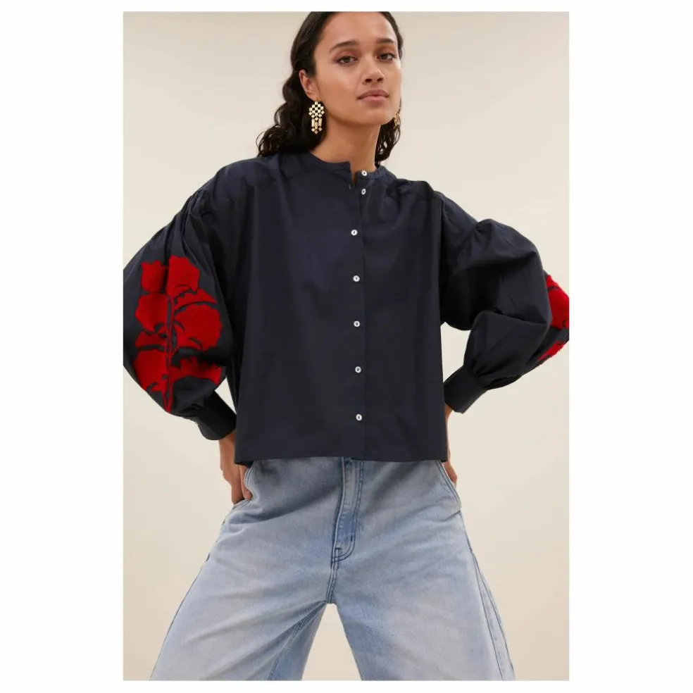 Blouse Janet | Bleu nuit