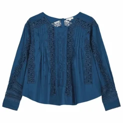 Blouse Jeannine Voile de Coton Bio - Collection Femme | Bleu