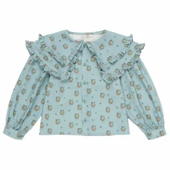 Blouse Jimena Fleurs | Bleu ciel