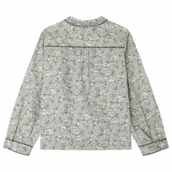 Blouse Josseline Coton Bio | Bleu gris