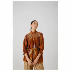 Blouse Judy Foliage | Terracotta