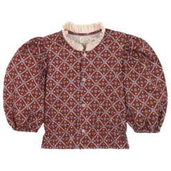 Blouse Juliana Coton Bio | Bordeaux