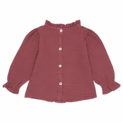 Blouse Julieta Coton Responsable | Rouge framboise