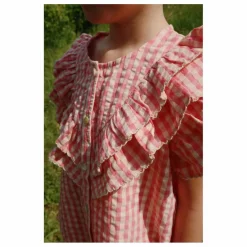 Blouse Kim Volant Coton Bio | Rose