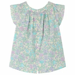 Blouse Laurie Liberty Coton Bio | Vert d'eau