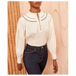 Blouse Lennie Popeline de Coton | Ivoire