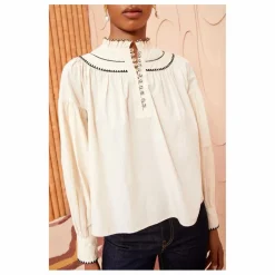 Blouse Lennie Popeline de Coton | Ivoire