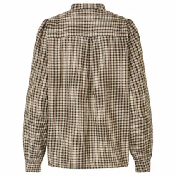 Blouse Lina Carreaux | Noir