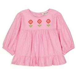 Blouse Lisette Brodée | Rose