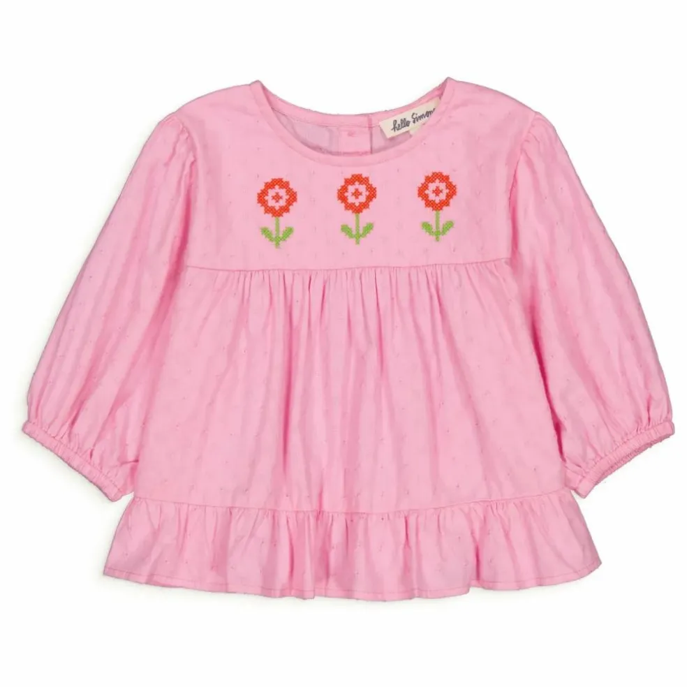 Blouse Lisette Brodée | Rose