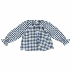Blouse Lola Vichy | Bleu