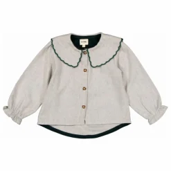 Blouse Loretta Coton Bio | Gris
